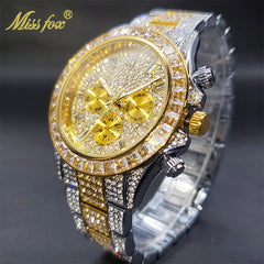 Luxury Gold Waterproof Stainless Steel Watch