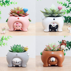 Cartoon Animal Flower Pots